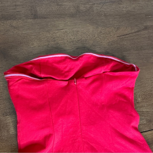 Chrissy Teigan X Revolve Medium Red Landon Dress Strapless NWT Sexy Hottie Date - Picture 12 of 12